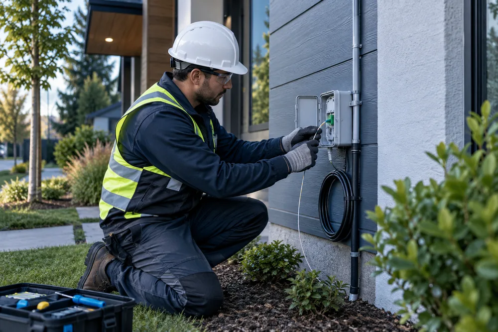 Fiber Drop Installation — illustrative image